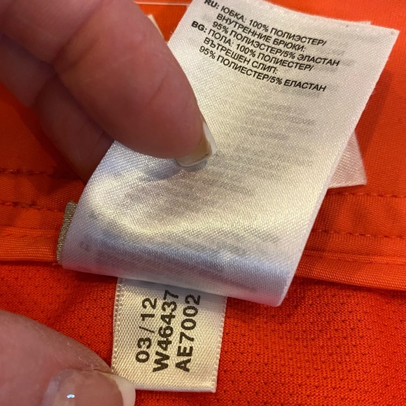 adidas ClimaCool Skort Purple Orange Floral / Lightweight / Pockets / Size 12 - Picture 15 of 16